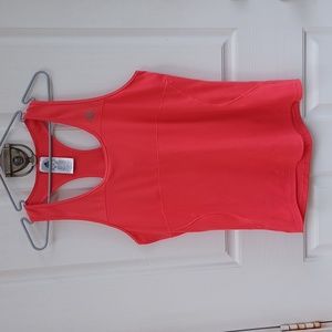 ADIDAS Coral Racerback Running Tank Top Sz L
